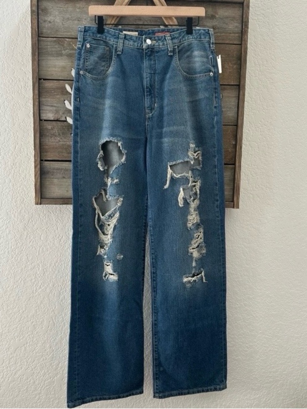 Anthropologie Pilcro distressed denim jeans size 30 Tall NWT